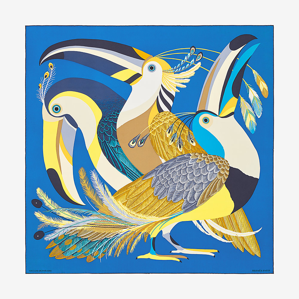 Toucans de Paradis scarf 90 Hermès Australia